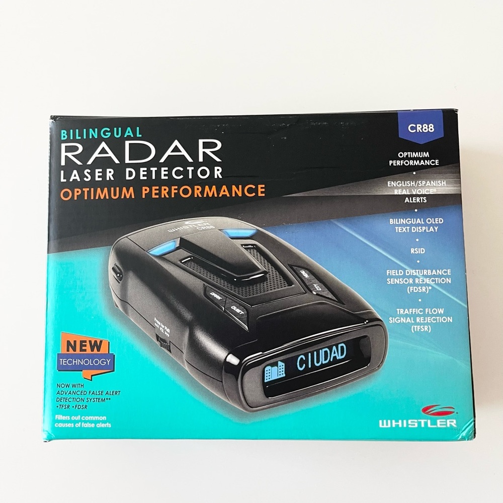 Whistler Bilingual Radar Laser Detector CR88